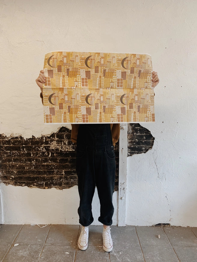 Reversible Gift Wrapping - Zero-waste, Plastic-free, Soy-based Ink, Artisan-crafted
