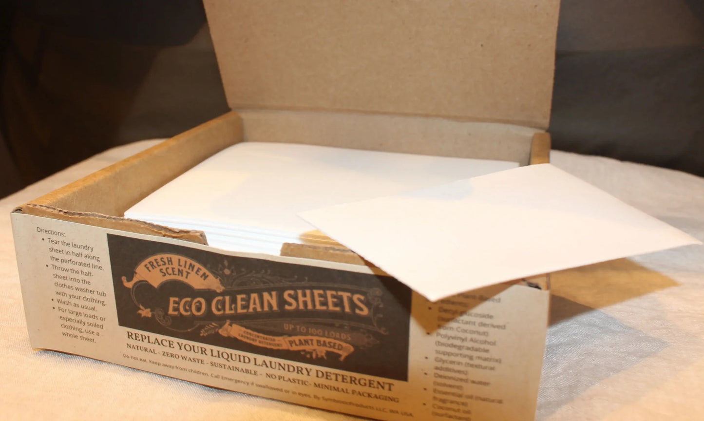 Laundry Detergent Strips - Plastic-free, 100% Plant-based, Hypoallergenic, Vegan, Non-toxic, Travel-friendly