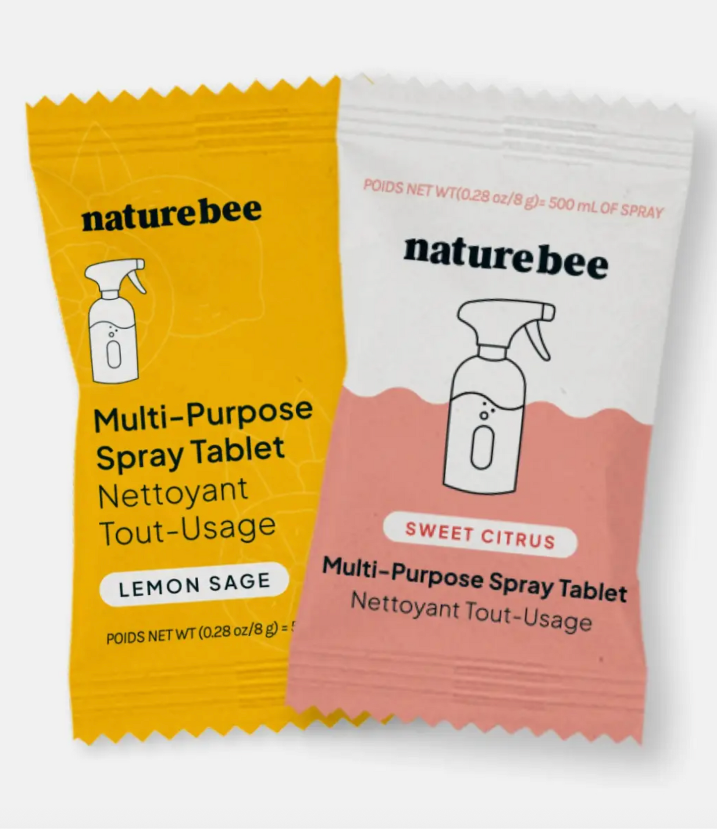 Multi-Purpose Concentrated Spray Refill Tablets - Antibacterial, Travel-friendly, Vegan, Non-toxic
