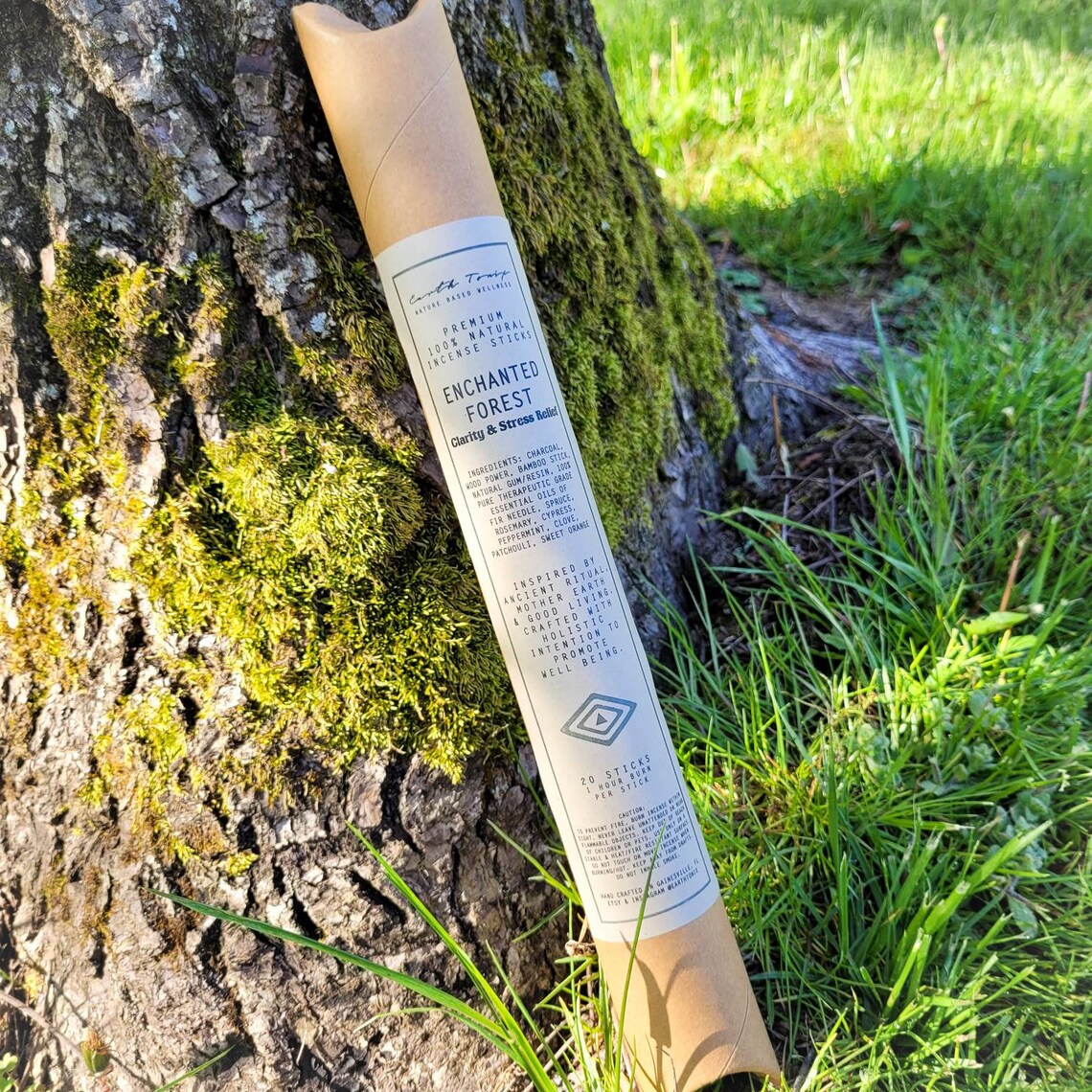 Natural Charcoal Incense Sticks - Non-toxic, Aromatherapy, Vegan, Zero-waste, Handmade