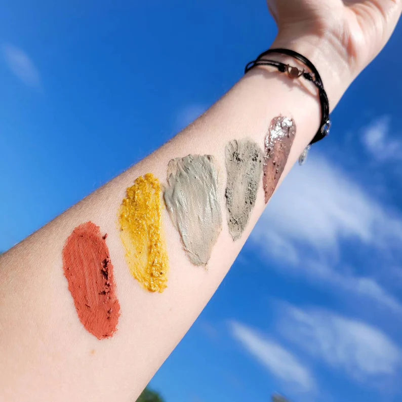Mini Botanical Clay Facial Masks - Organic, Plant-based, Powder, Detoxify, Heal