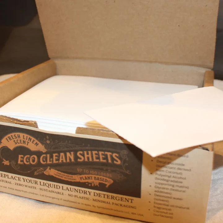 Laundry Detergent Strips - Plastic-free, 100% Plant-based, Hypoallergenic, Vegan, Non-toxic, Travel-friendly