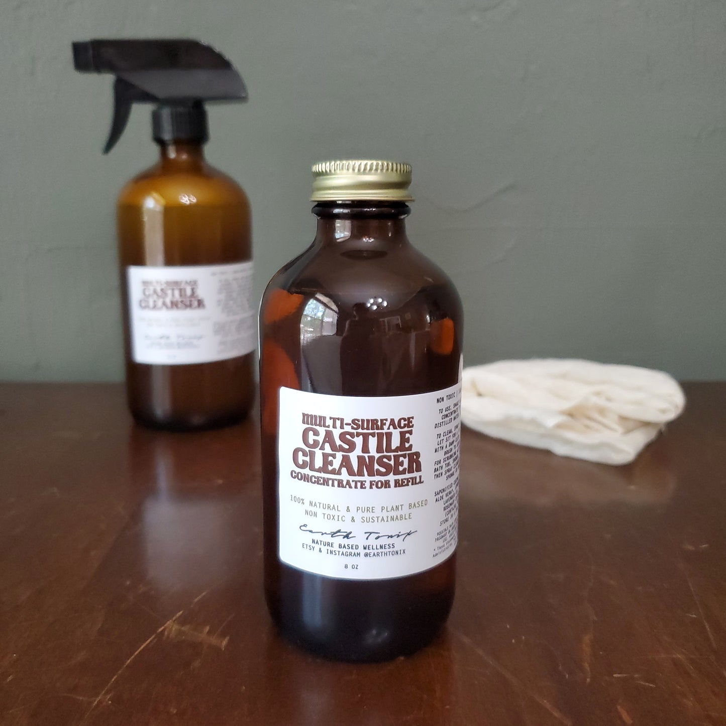 Multi-surface Cleaner Concentrate - Anti-bacterial, Anti-microbial, Anti-viral, Kid-Safe