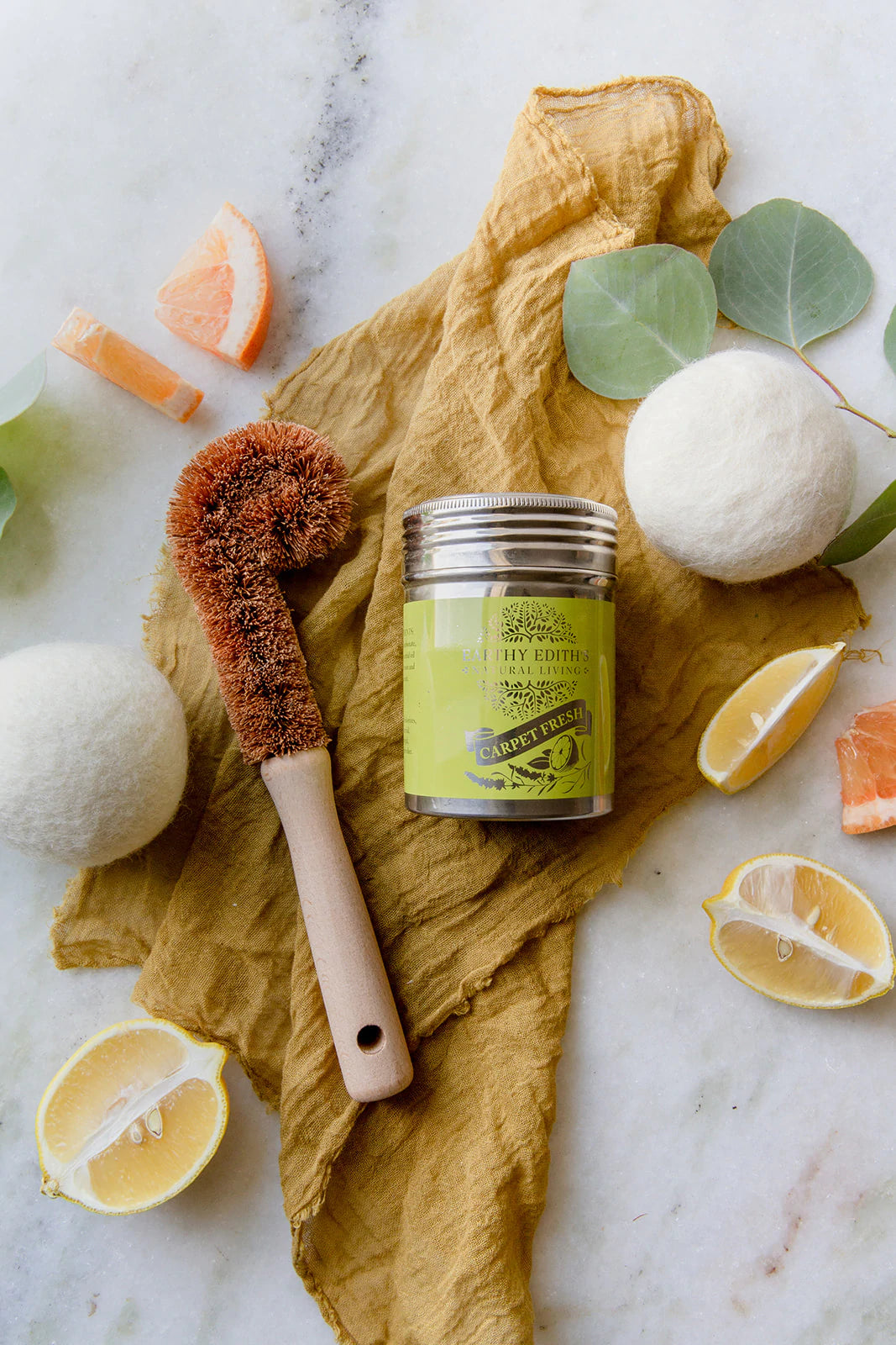 Carpet Cleaner - Non-toxic, Refillable, Deodorizer, Antibacterial, Kid-Safe, Zero-waste