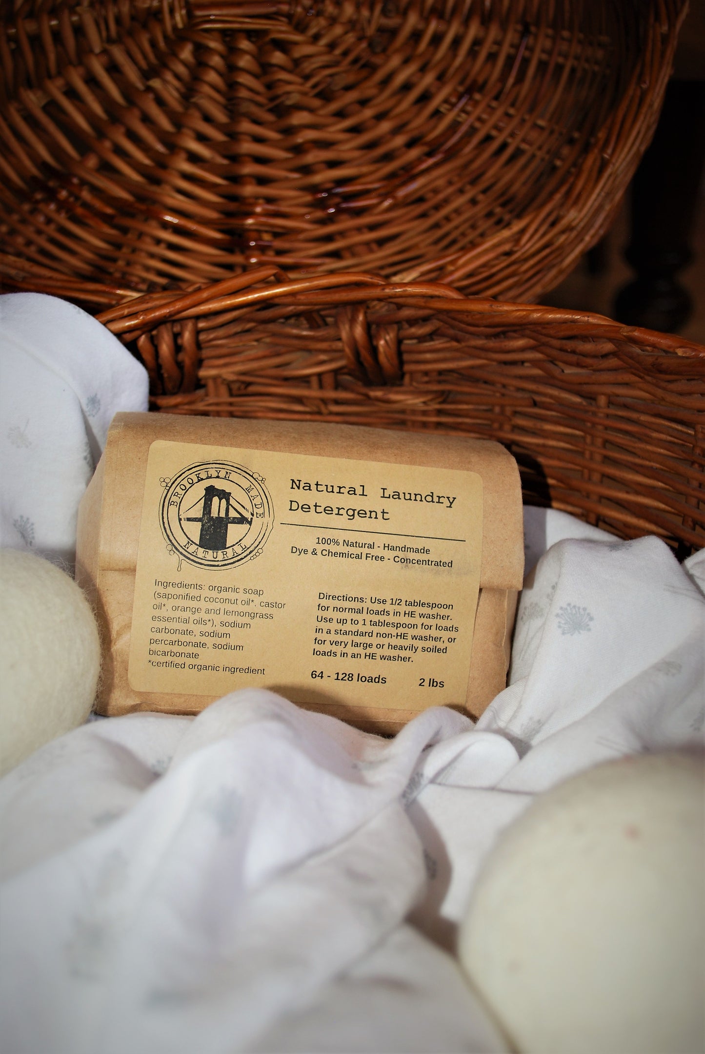 Laundry Detergent Powder - Vegan, Hypoallergenic, Plant-based