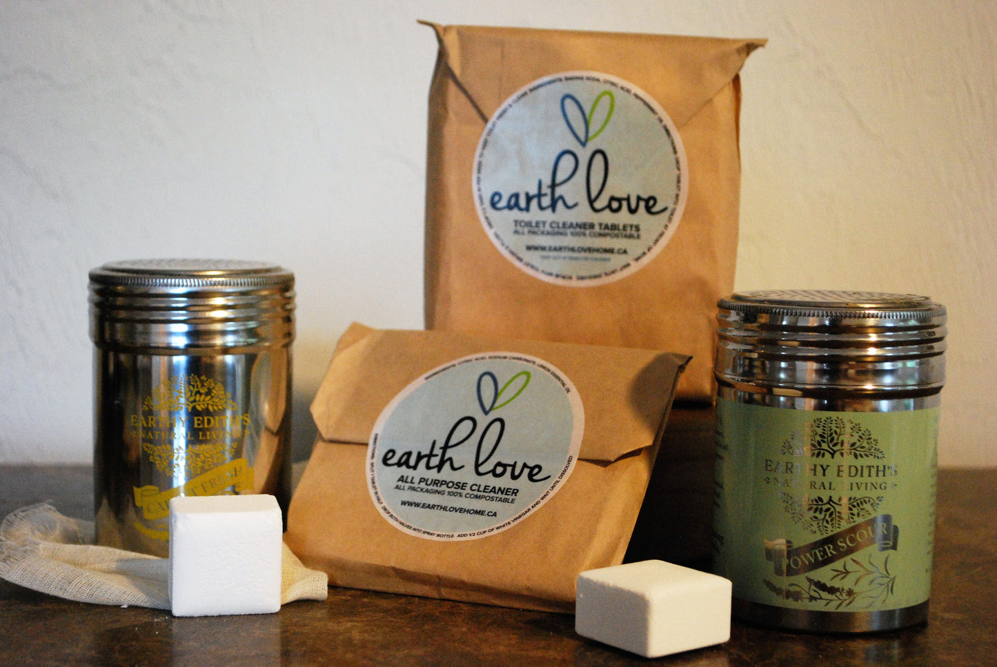 Bathroom Cleaner Powder - Scouring Agent, Non-toxic, Vegan, Refillable, Antibacterial, Kid-safe