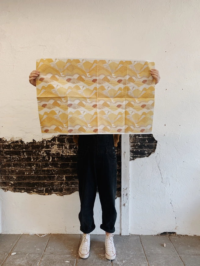 Reversible Gift Wrapping - Zero-waste, Plastic-free, Soy-based Ink, Artisan-crafted