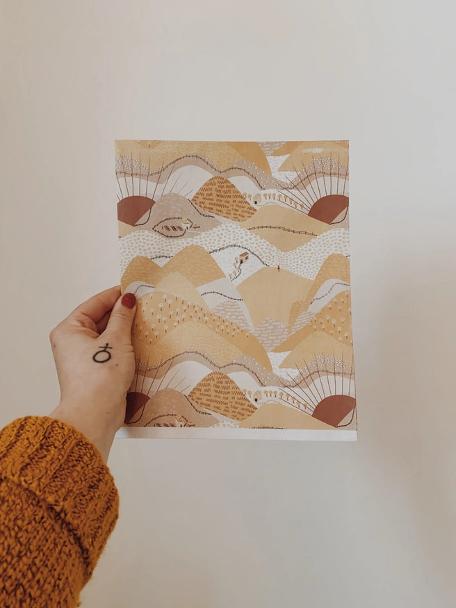 Reversible Gift Wrapping - Zero-waste, Plastic-free, Soy-based Ink, Artisan-crafted