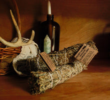 Load image into Gallery viewer, Mugwort Smudge Wand - Non-toxic Aromatherapy, Organic, Cleansing, Fights Airborne Bacteria
